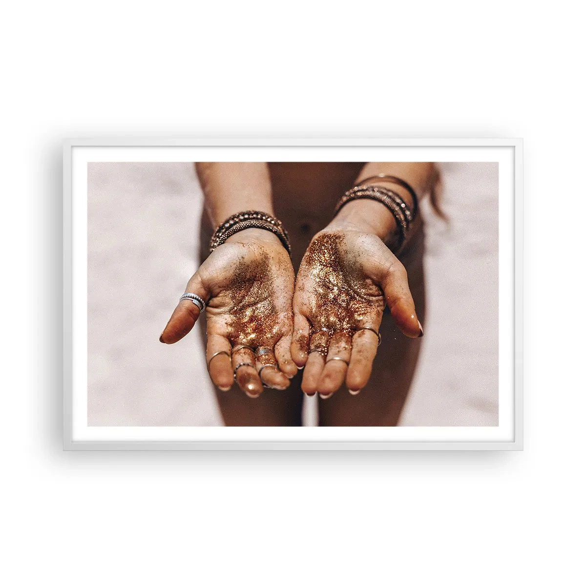 Poster în ramă albă - Un cadou pentru tine - 91x61 cm