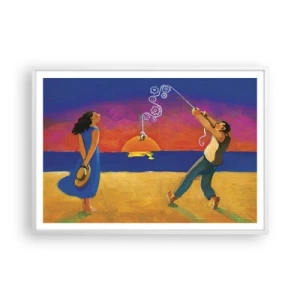 Poster în ramă albă - Mai mult decât o stea din cer - 100x70 cm