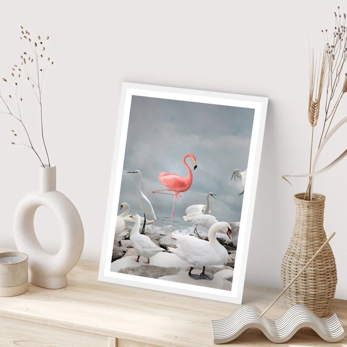 Poster în ramă albă - De unde am venit? - 50x70 cm