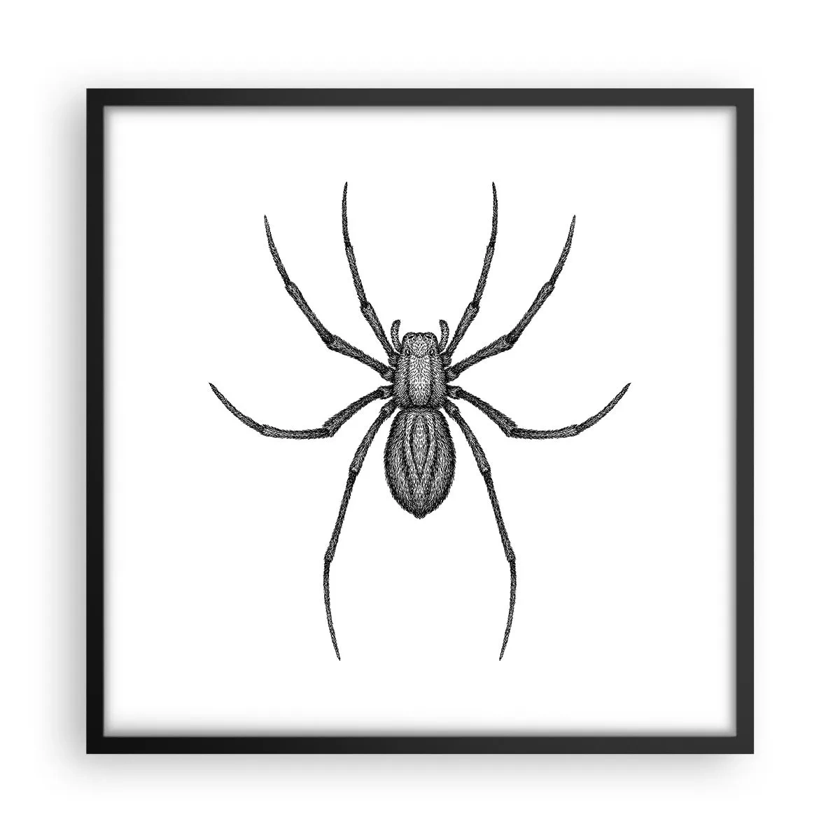 Poster în ramă neagră - Precizie tulburătoare - 50x50 cm