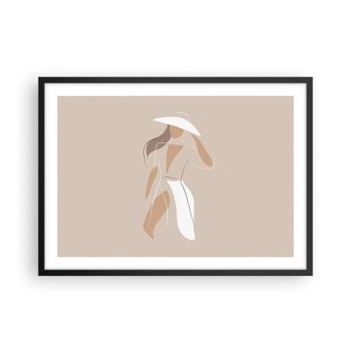 Poster în ramă neagră - Moda este distractivă - 70x50 cm