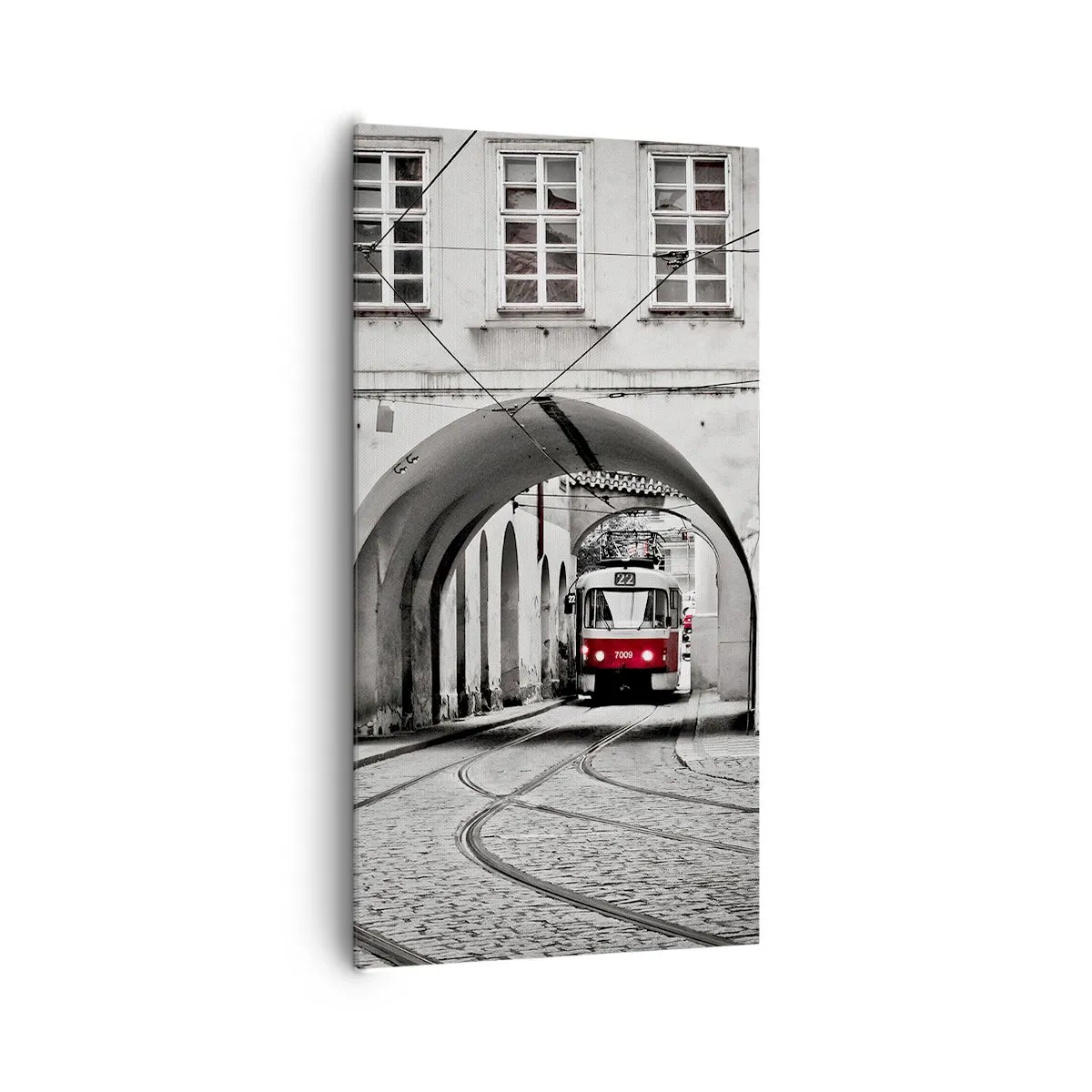 Tablou pe pânză - Printr-un labirint urban - 65x120 cm