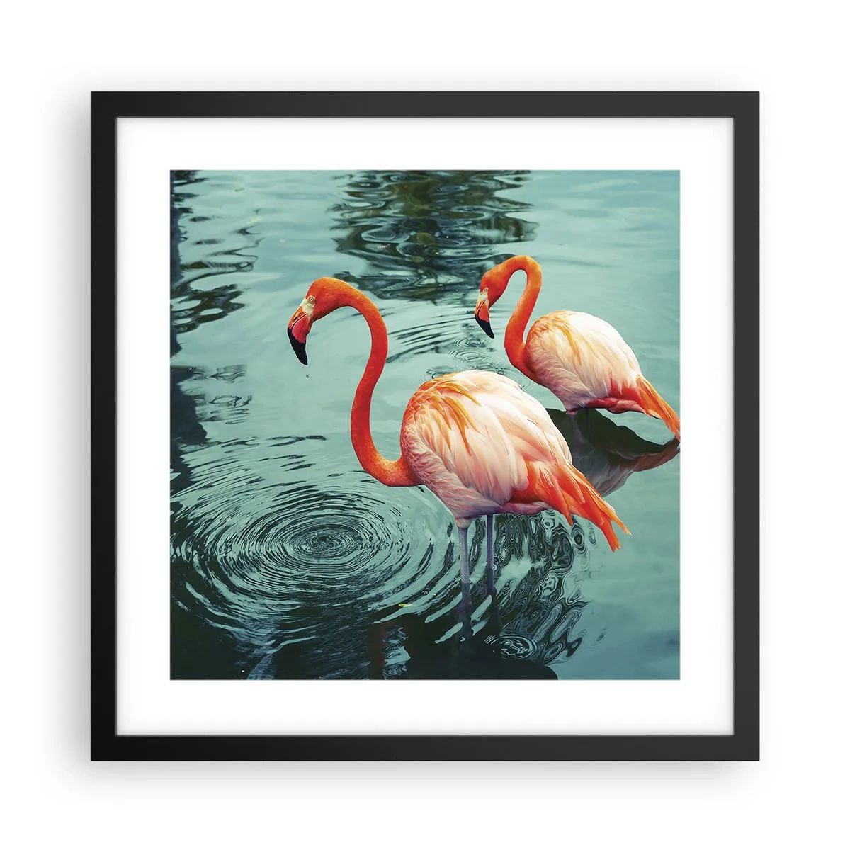 Poster în ramă neagră - Suntem bune de revistele de modă - 40x40 cm