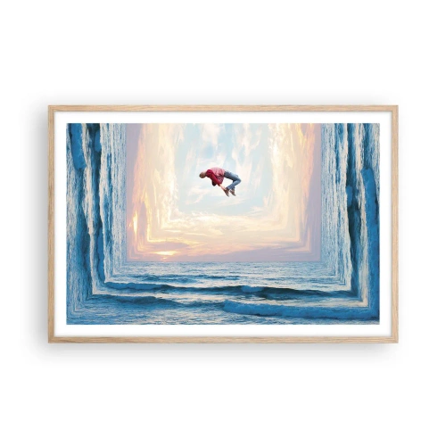 Poster în ramă de stejar deschis - Spre o altă dimensiune - 91x61 cm