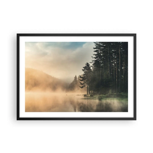 Poster în ramă neagră - Nașterea unei zile - 70x50 cm
