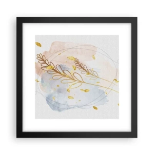 Poster în ramă neagră - Suflul de aur - 30x30 cm