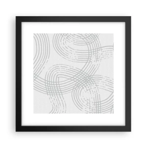 Poster în ramă neagră - Nu există o cale ușoară - 30x30 cm