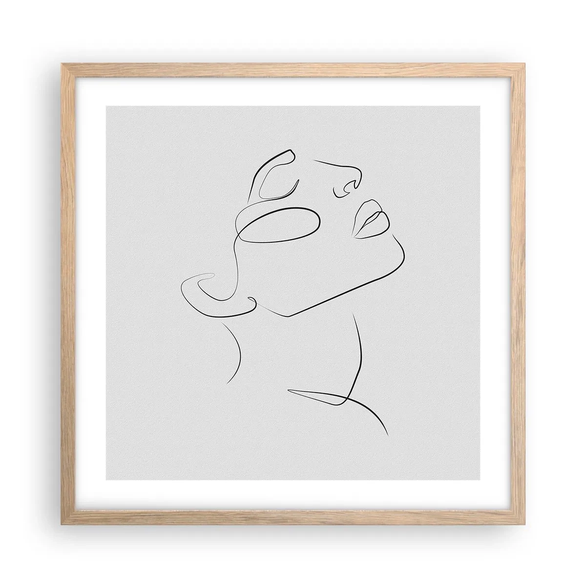 Poster în ramă de stejar deschis - Meandrele unui vis - 50x50 cm