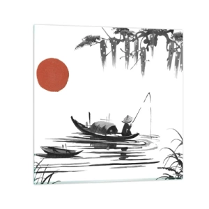 Tablou pe sticlă - O după-amiază asiatică - 60x60 cm