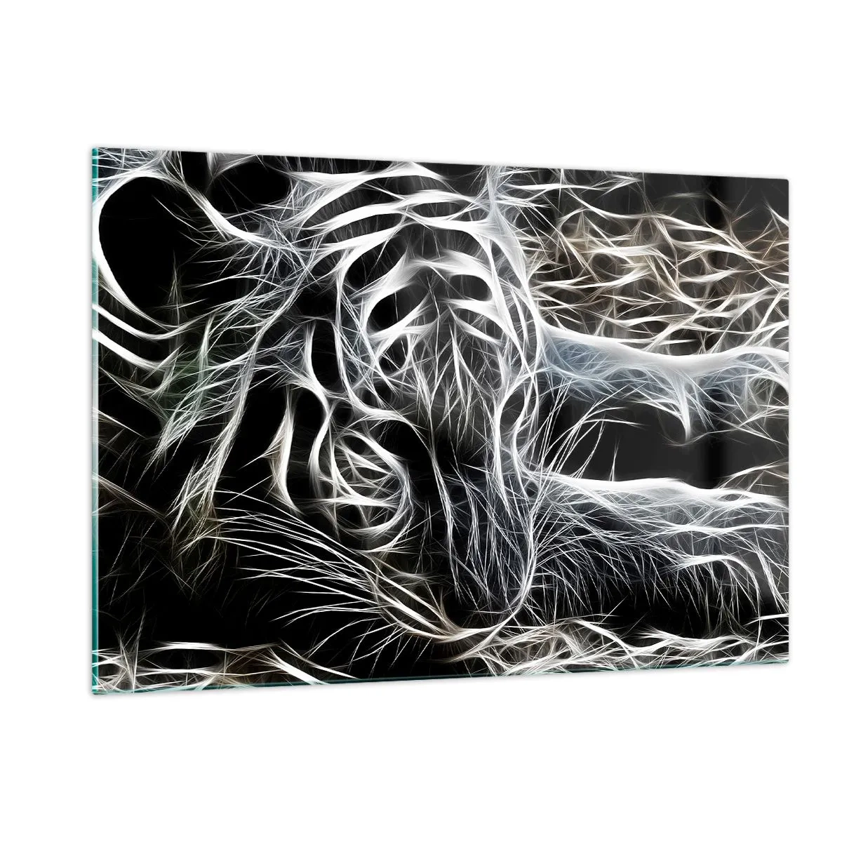 Tablou pe sticlă - Un studiu al lejerității felinelor - 120x80 cm