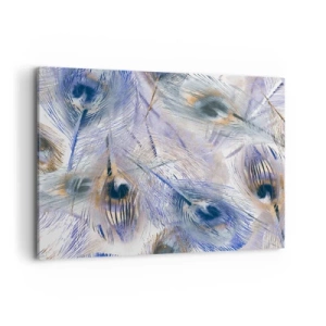 Tablou pe pânză - Compoziția penelor de păun - 100x70 cm