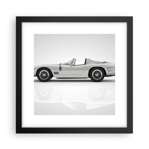 Poster în ramă neagră - Promisiunea distracției - 30x30 cm