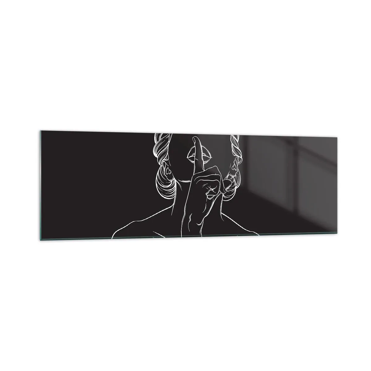 Tablou pe sticlă - Frumusețea înflorește în tăcere - 160x50 cm