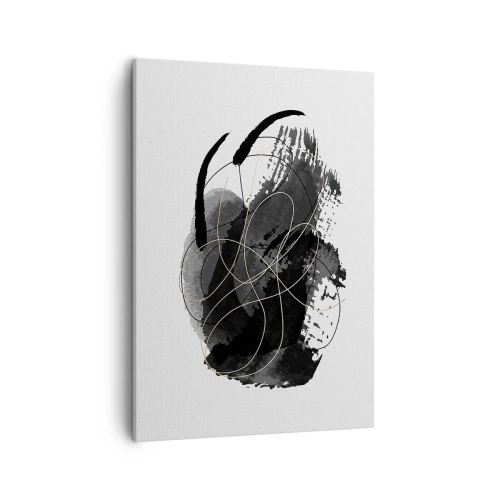 Tablou pe pânză - Provenit din negru - 50x70 cm