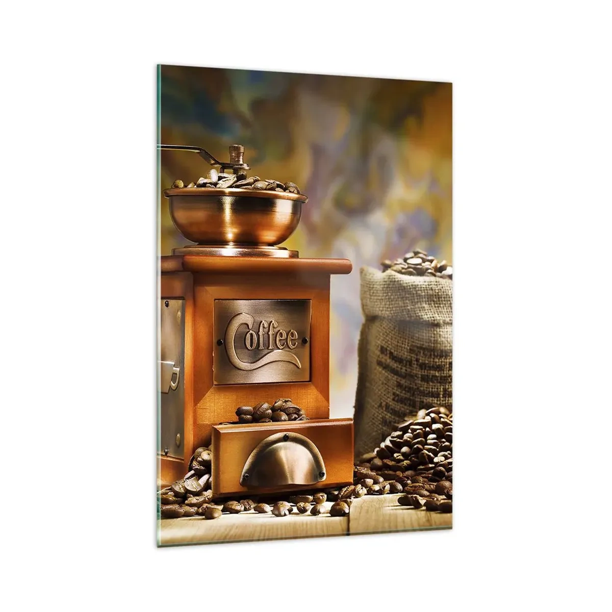 Tablou pe sticlă - Zdrăngănitul boabelor, zgomotul morii - 80x120 cm