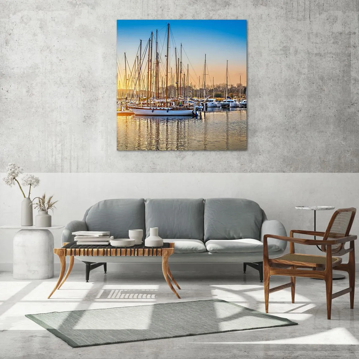 Tablou pe sticlă - Vântul trebuie să doarmă și el - 60x60 cm
