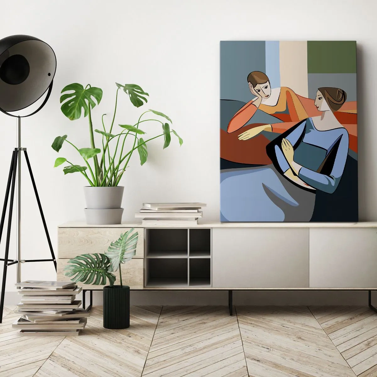 Tablou pe pânză - Un moment de confidențe - 50x70 cm