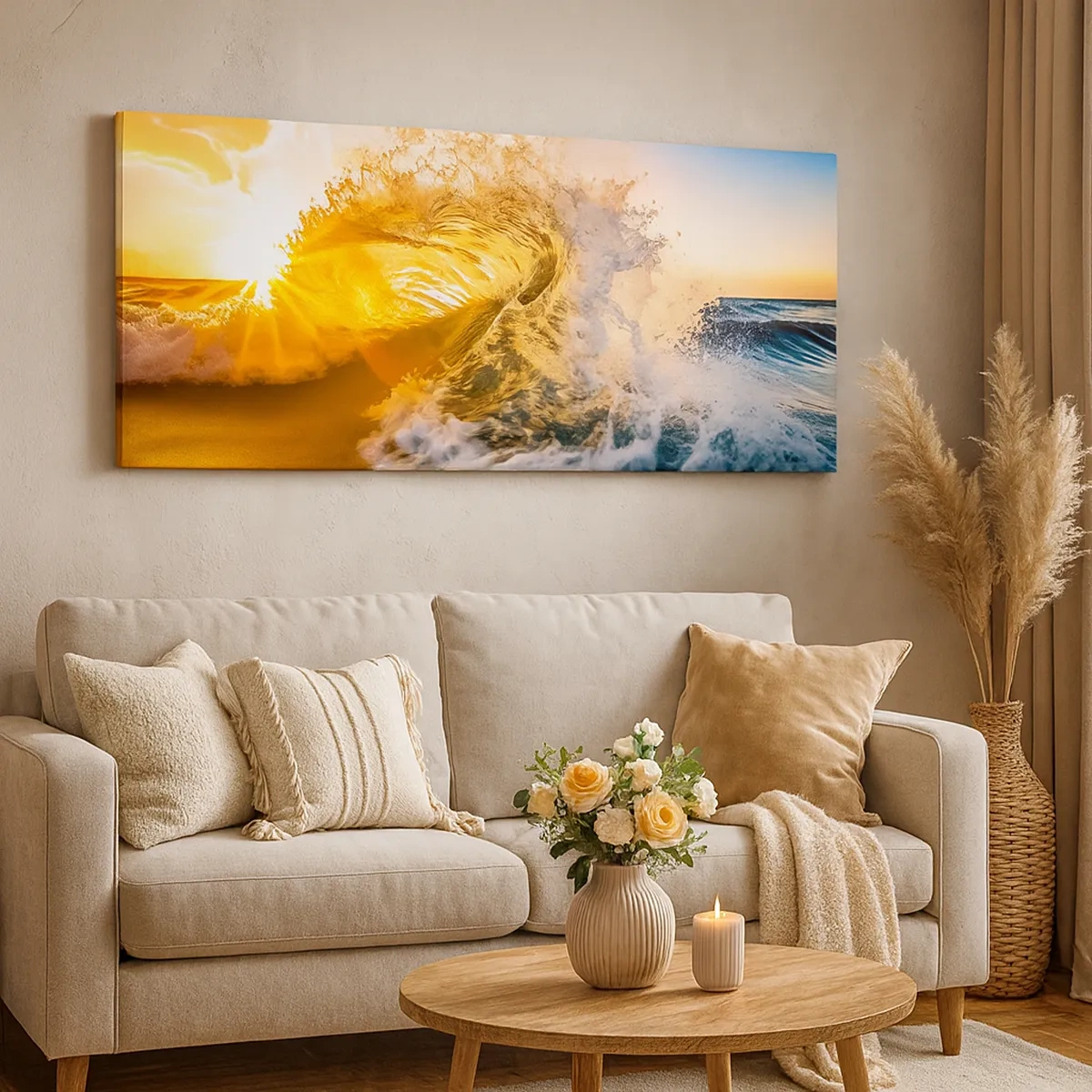 Tablou pe pânză - Joc în nisip - 30x30 cm