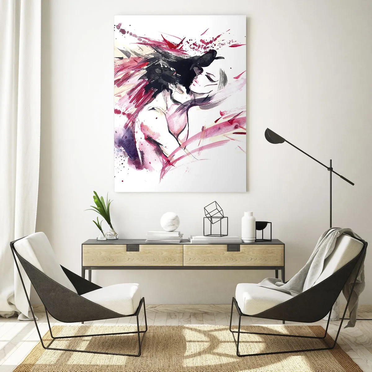 Tablou pe sticlă - Împlinirea amoroasă - 50x70 cm