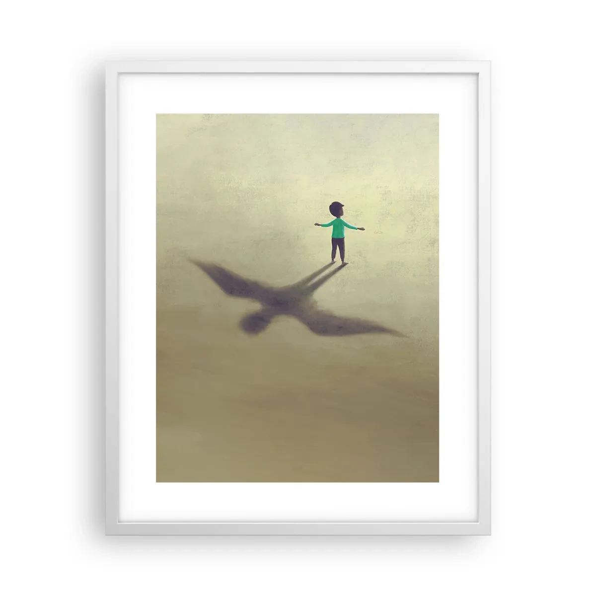 Poster în ramă albă - Eroul viitorului - 40x50 cm