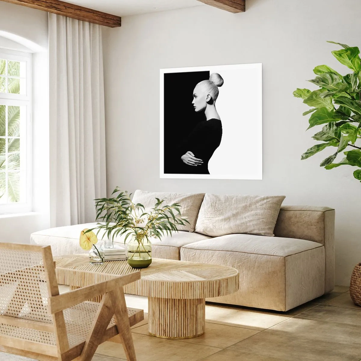 Poster - Pur și simplu o femeie - 60x60 cm