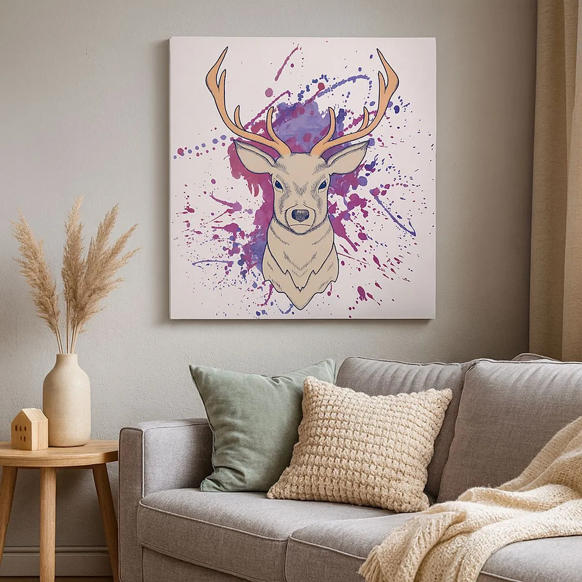 Tablou pe pânză - Curaj și echilibru - 30x30 cm