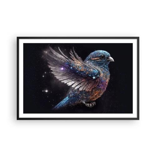 Poster în ramă neagră - Vrăbiuța de diamant - 91x61 cm