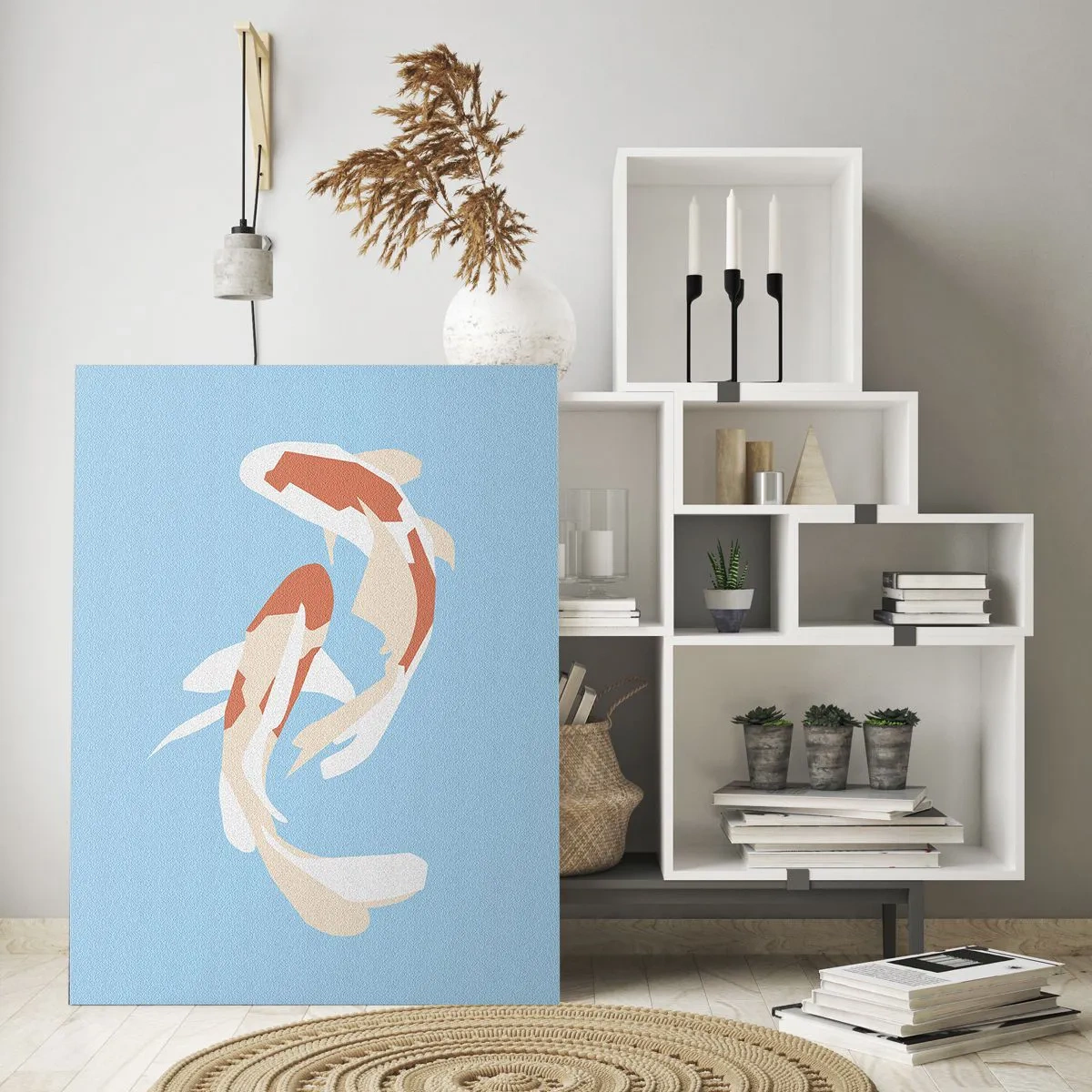 Tablou pe sticlă - Înot sincron spontan - 70x100 cm