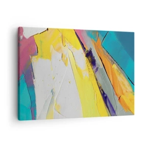 Tablou pe pânză Canvas - O compoziție abstractă în culori intense - 70x50cm - Anatomia luminii - Decorațiune modernă pentru perete pentru living și dormitor ARTTOR