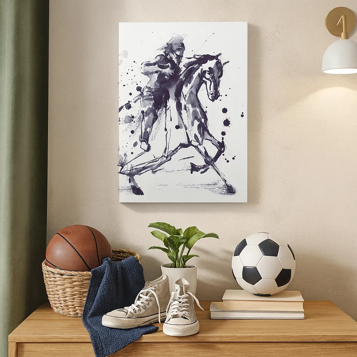 Tablou pe pânză - Cavalerul negru - 50x70 cm