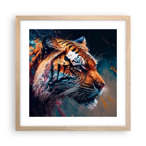 Poster în ramă de stejar deschis - Frumusețe sălbatică - 40x40 cm