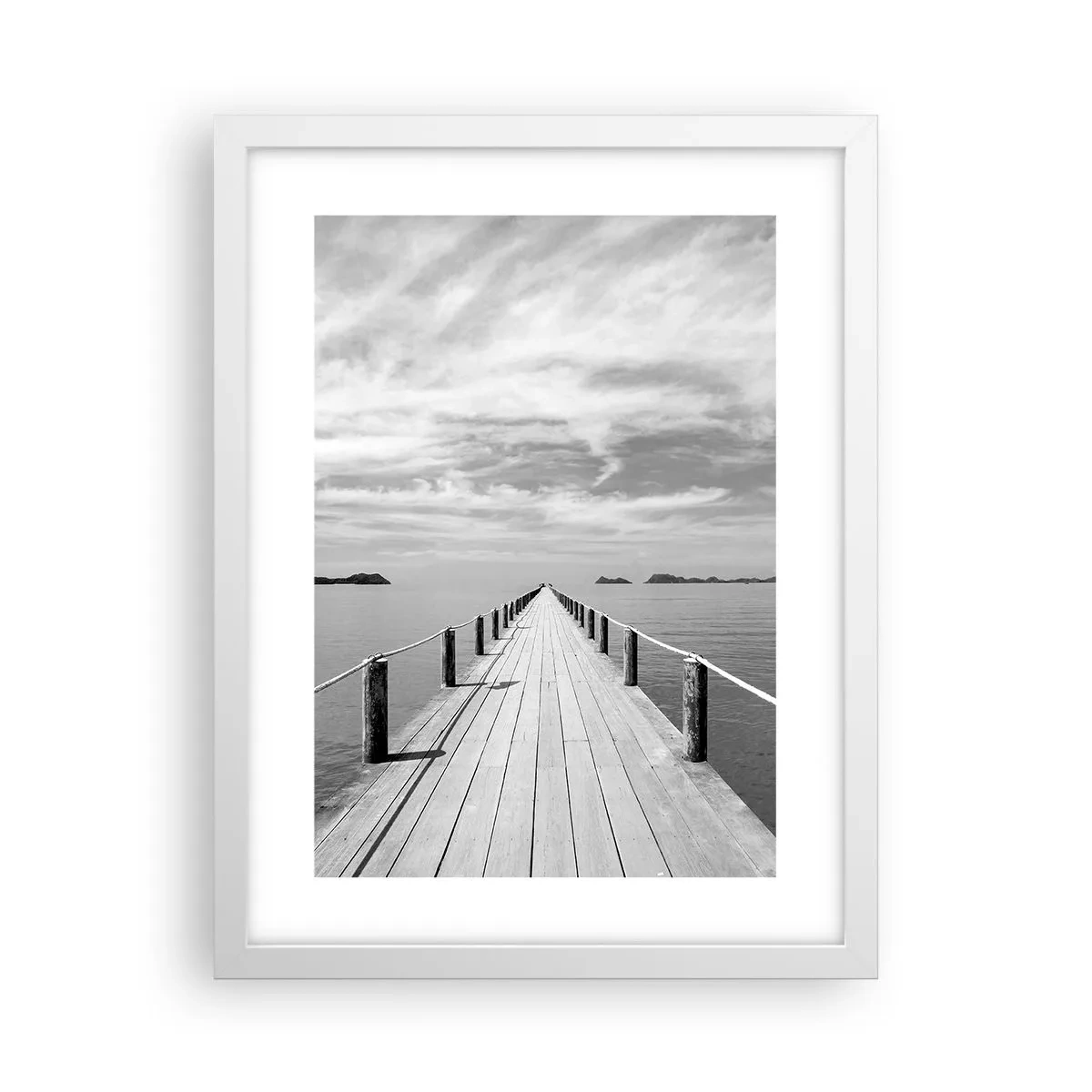 Poster în ramă albă - Ce zici de o călătorie... - 30x40 cm