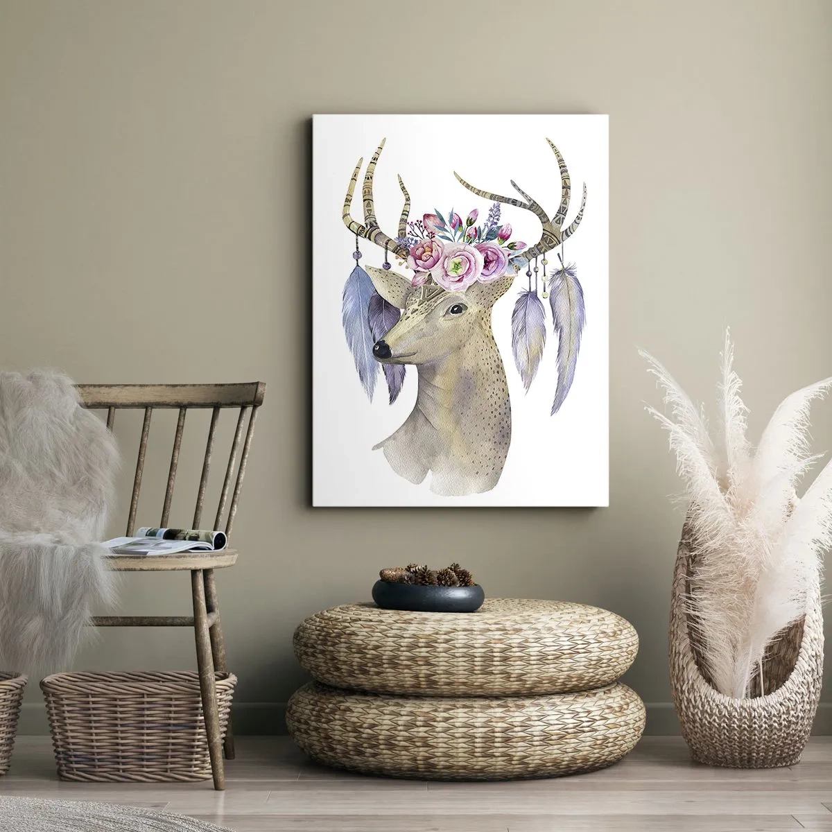 Tablou pe pânză - Ghidul sufletului - blând, inocent - 65x120 cm