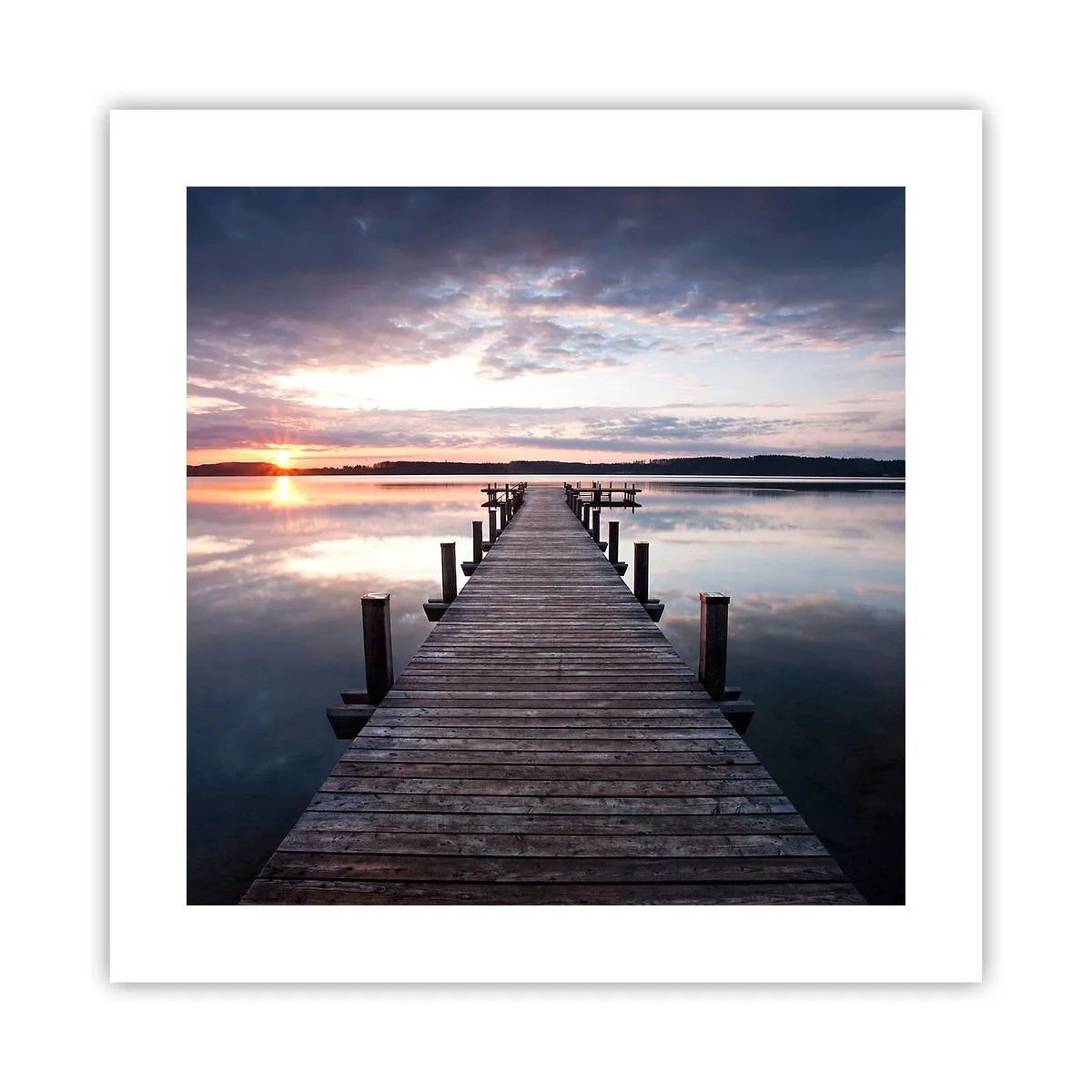 Poster - Granița tăcută dintre zi și noapte - 40x40 cm