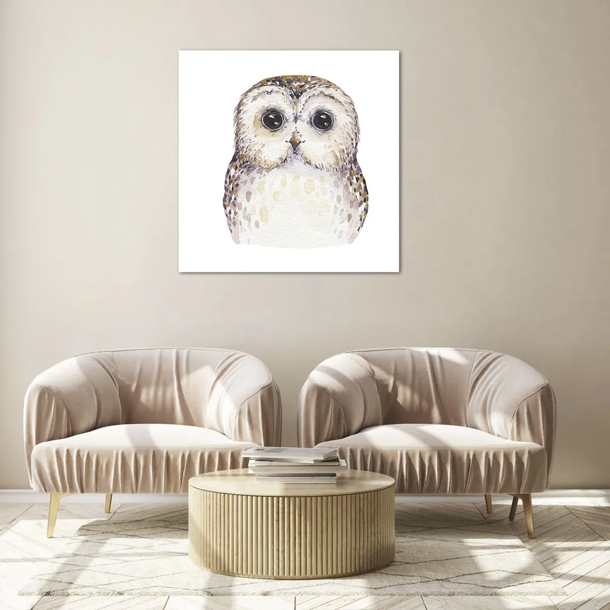 Tablou pe sticlă - Uită-te în ochii mei - 40x40 cm