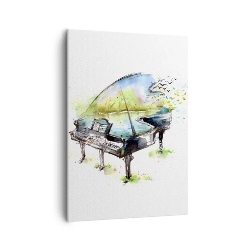 Tablou pe pânză - Încântat de muzică - 50x70 cm
