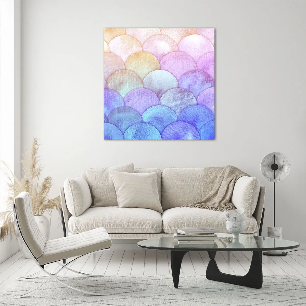 Tablou pe sticlă - Coajă de perlă - 60x60 cm