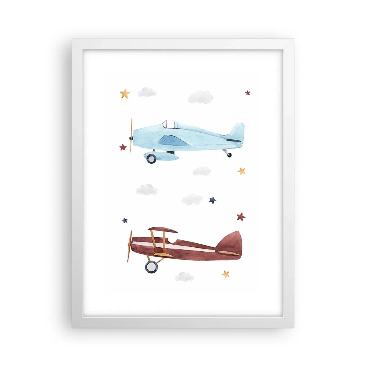 Poster în ramă albă - Domnule Pilot, vă așteptăm! - 30x40 cm