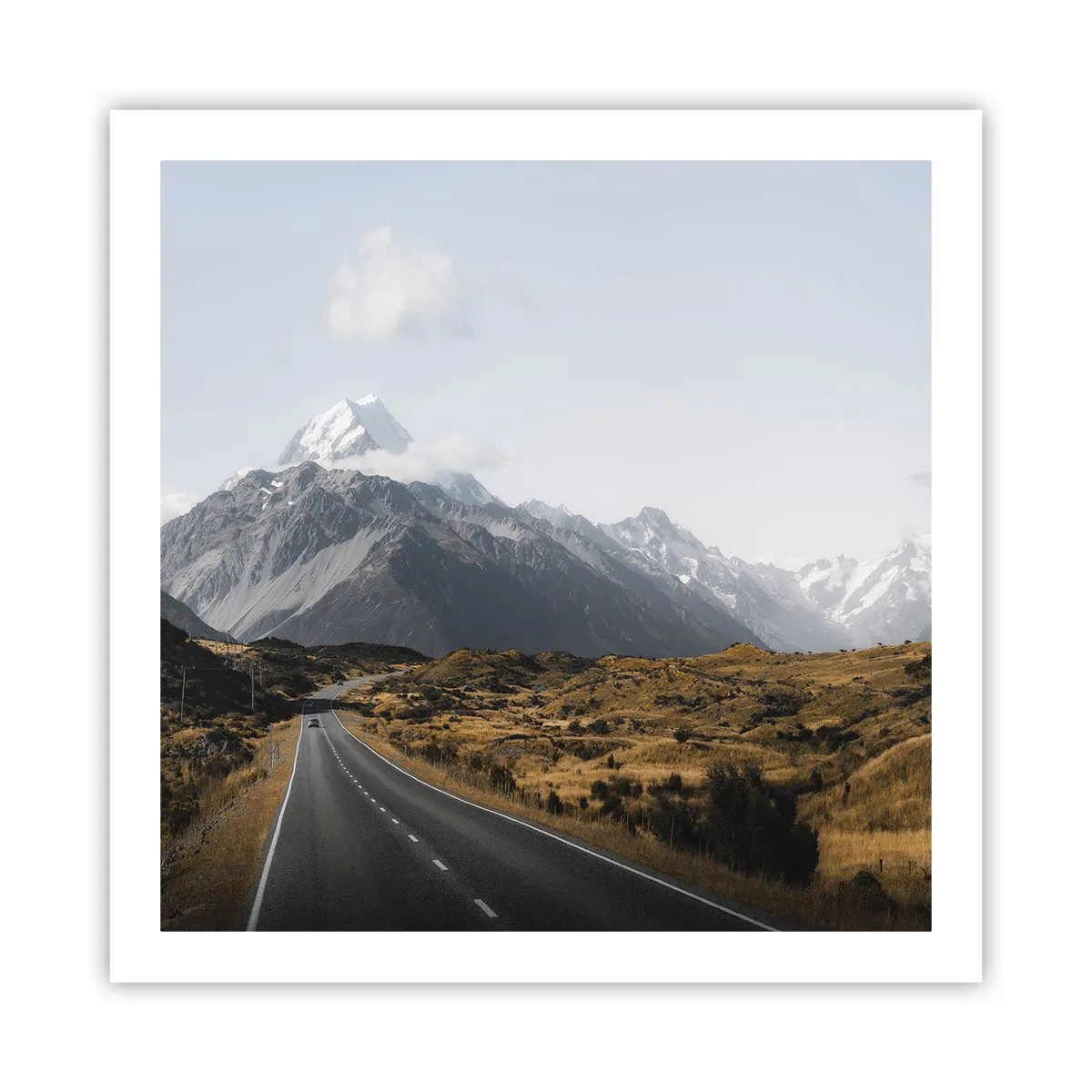 Poster - Drumul spre inima munților - 60x60 cm