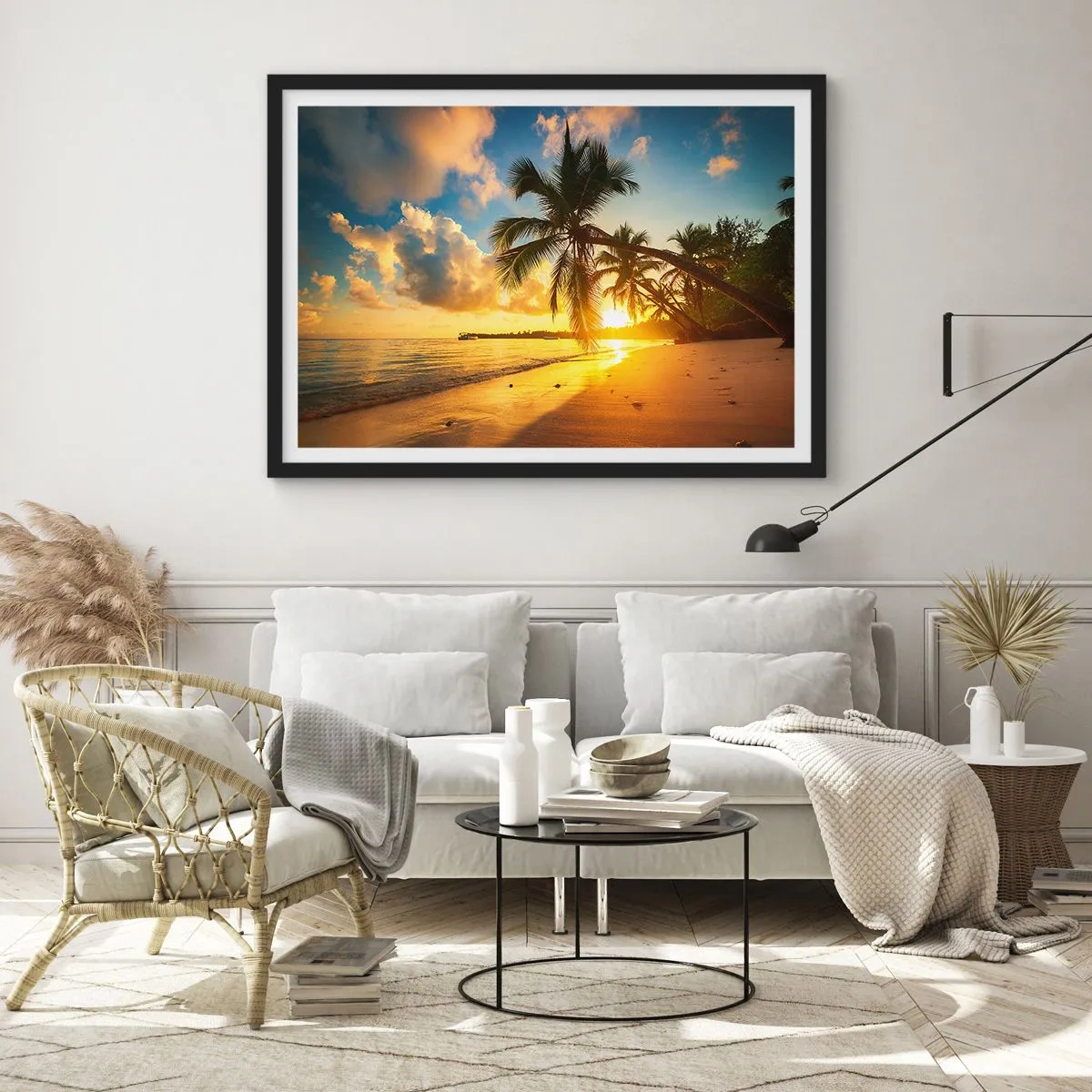 Poster în ramă neagră - Visul din Caraibe - 91x61 cm