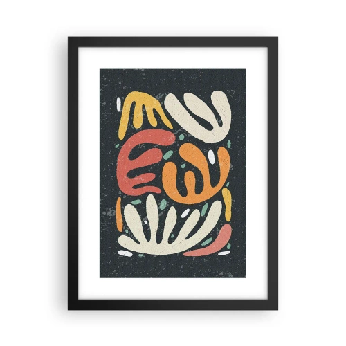 Poster în ramă neagră - Compoziție - te-am prins - 30x40 cm