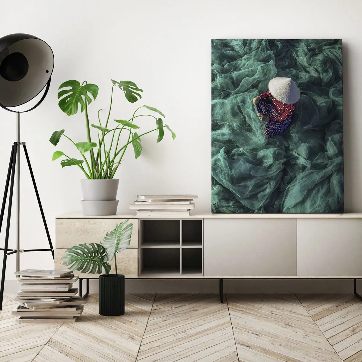 Tablou pe pânză - Într-o mare de rețea - 50x70 cm