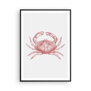 Poster în ramă neagră - Crab peste crabi - 70x100 cm