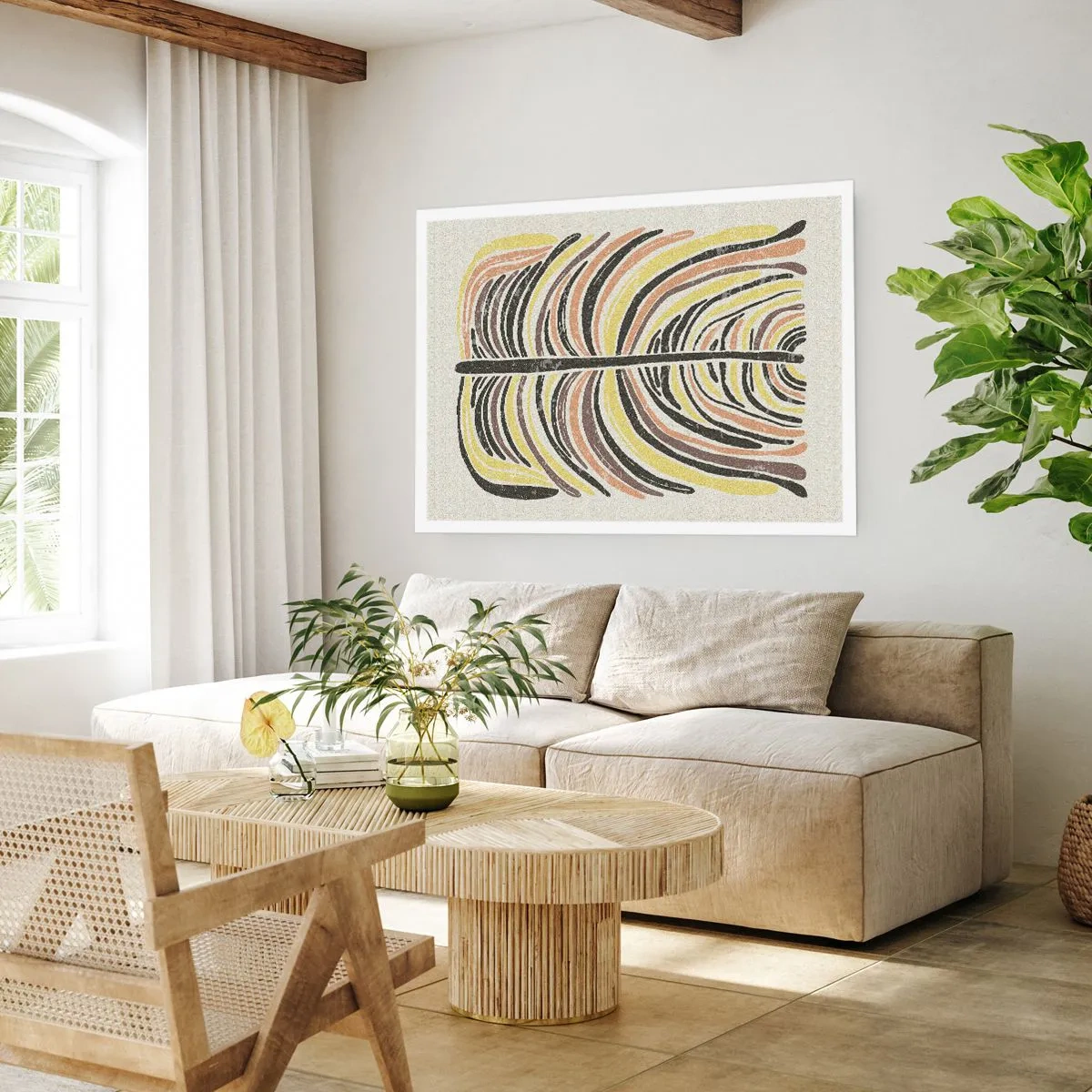 Poster - Abstracția plină de viață - 100x70 cm