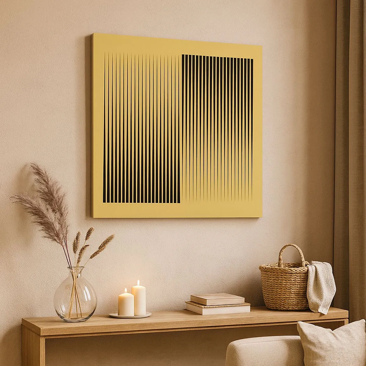 Tablou pe pânză - Pătratul contrariilor - 30x30 cm