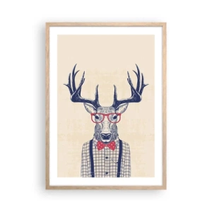 Poster în ramă de stejar deschis - O extravaganță jucăușă - 50x70 cm