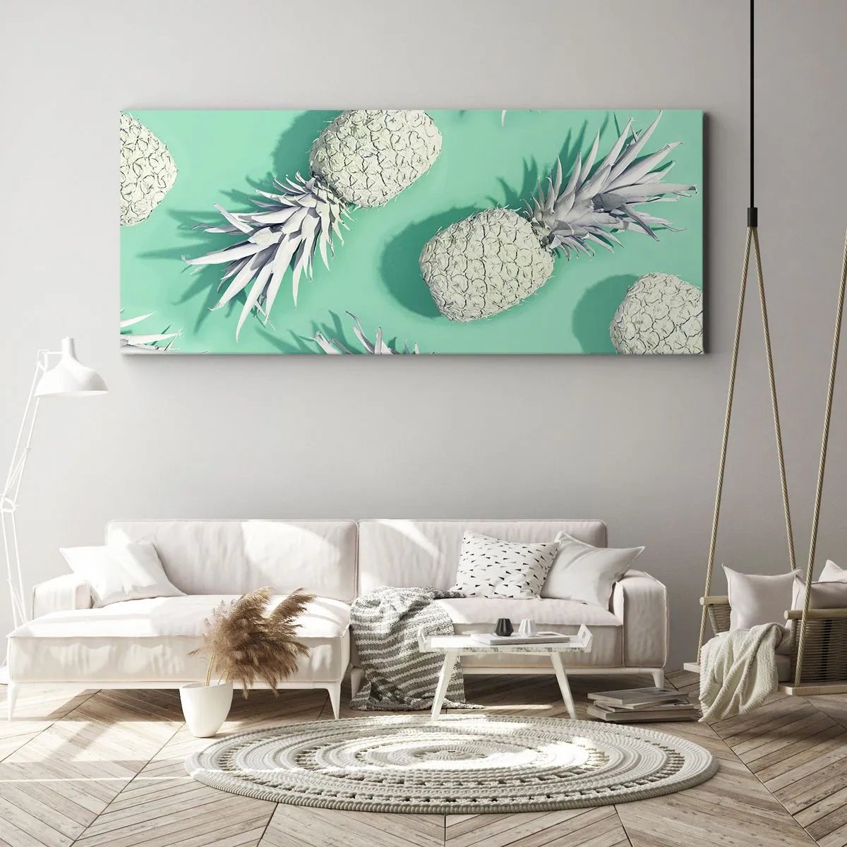 Tablou pe pânză - Merge bine cu mentă - 100x40 cm