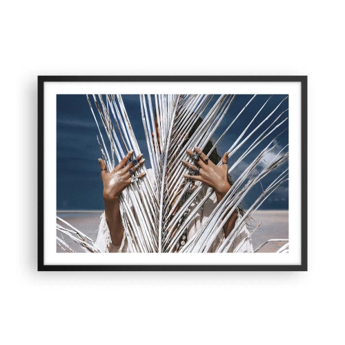 Poster în ramă neagră - Prietena șamanului? - 70x50 cm