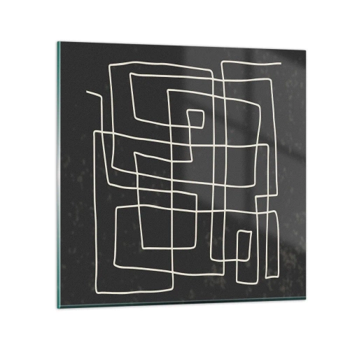 Tablou pe sticlă - Nu atât de simplu - 70x70 cm