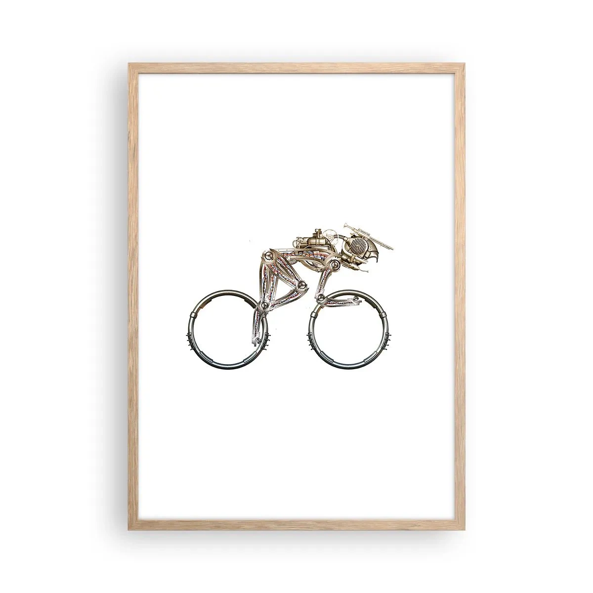 Poster în ramă de stejar deschis - O mașină grozavă - 50x70 cm